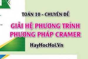 Giải hệ phương trình bậc nhất 2 ẩn bằng định thức Cramer, Phương pháp định thức Cramer - Toán 10 chuyên đề
